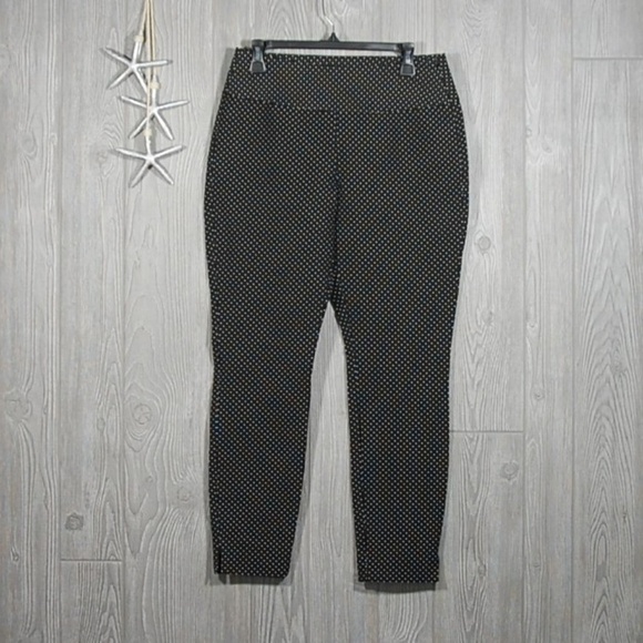 CAbi Ankle Pants Size 6 Black White Polka Dot 5175 - Picture 1 of 8
